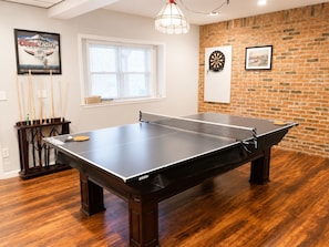 Game room - Visit Willow’s Place! All season Pocono Retreat!  Kayaks, Canoes and Pedal Boat! (Lake Ariel)