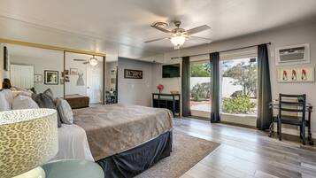 4 habitaciones, escritorio, tabla de planchar con plancha y wifi gratis