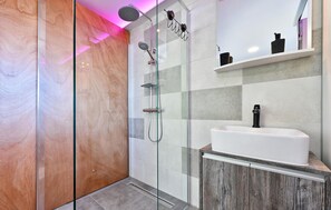 Shower, hair dryer