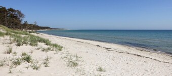 Beach front apartment in Nexø with WiFi