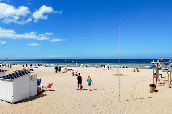 Vlak bij het strand, vissen