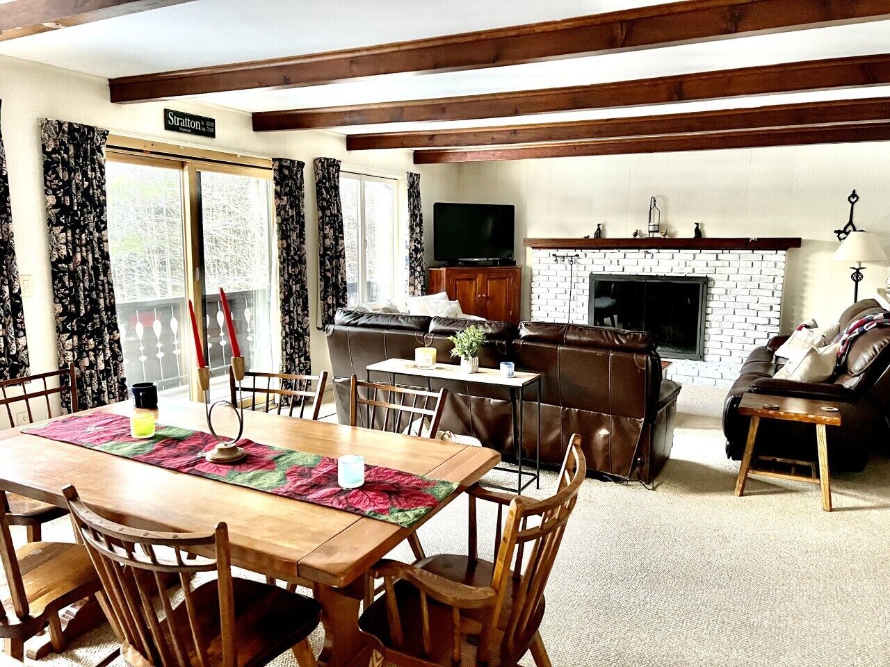 TV connectée, cheminée