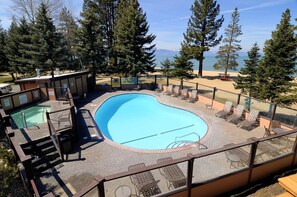 Outdoor pool, a heated pool - Lovely Beach View Unit in Lake Resort (Lake Tahoe)