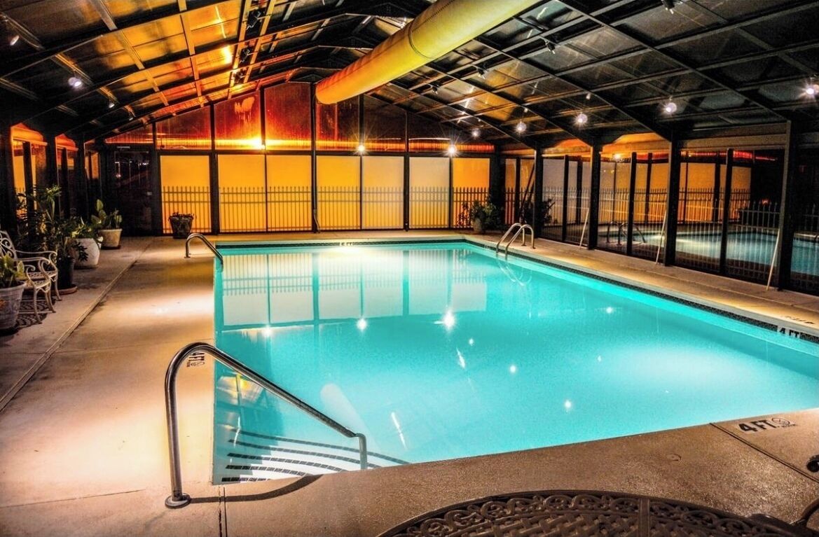 Indoor pool, outdoor pool