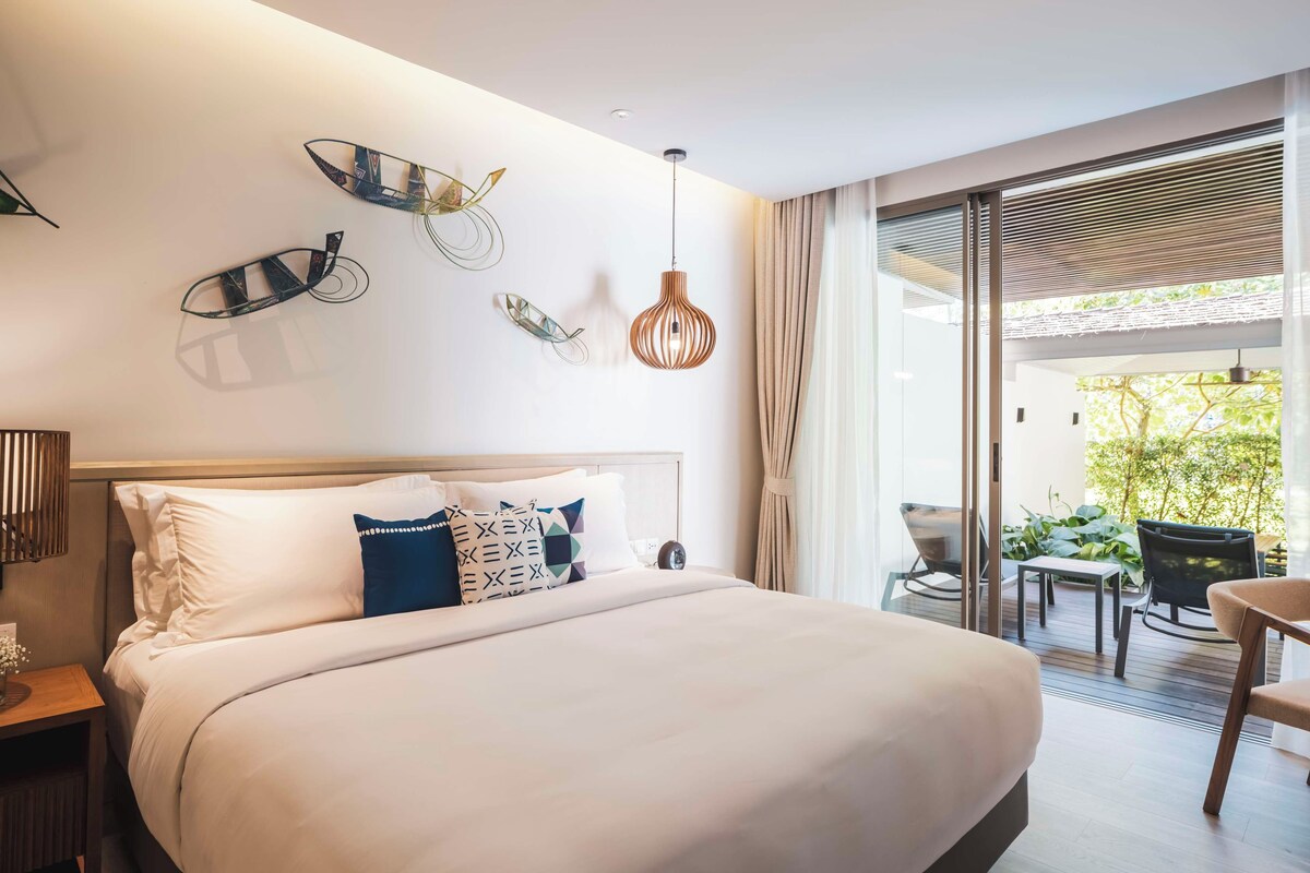 Suite familiar, 2 habitaciones, alberca privada | Ropa de cama de alta calidad y artículos del minibar gratis