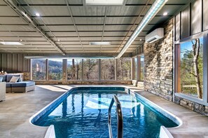 Indoor pool, a heated pool