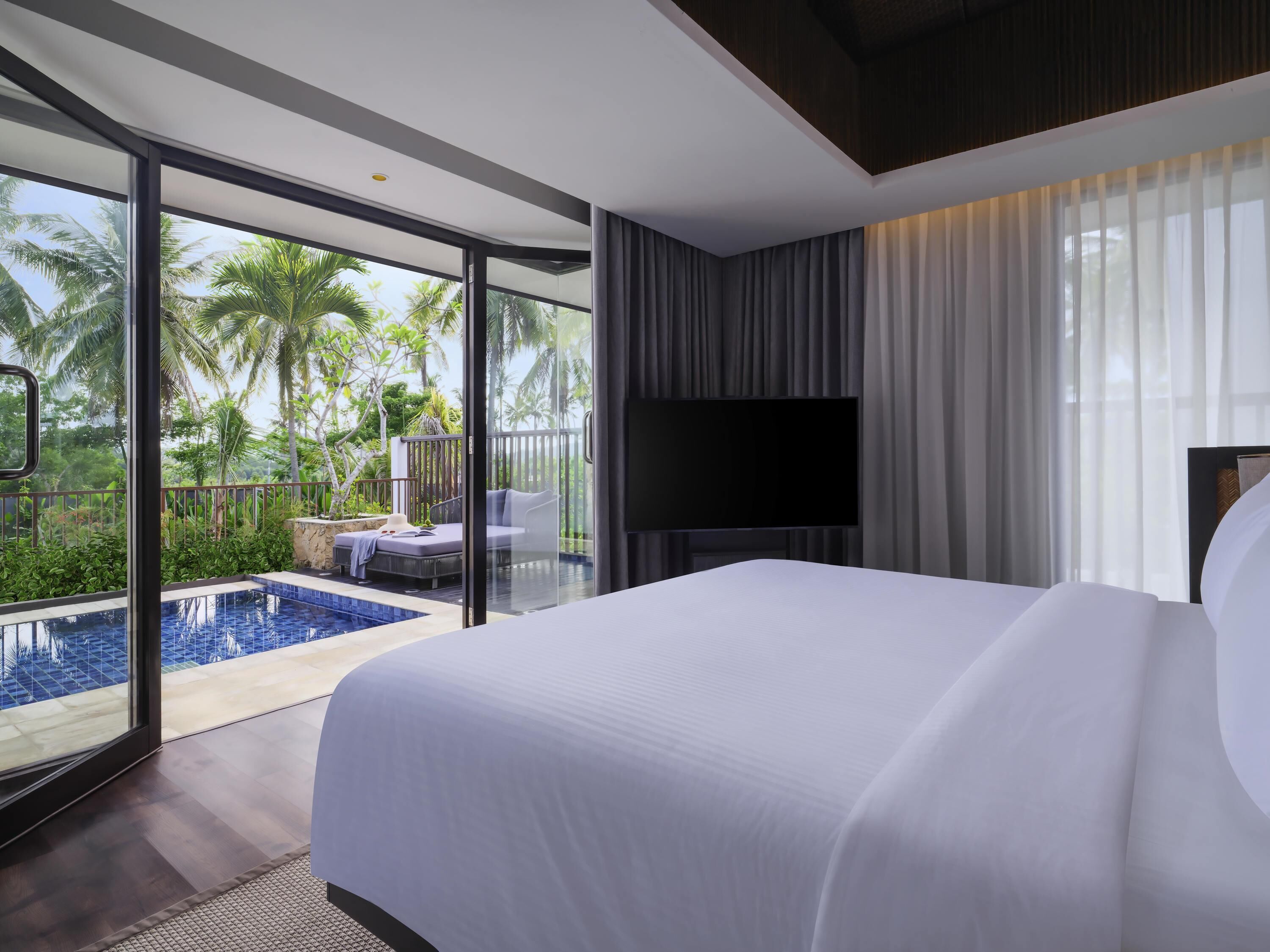 Suite, 1 cama de matrimonio grande (Sundeck, Plunge Pool) | Colchones con acolchado adicional, minibar, caja fuerte