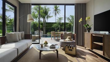 Villa, 2 Schlafzimmer | Pillowtop-Betten, Minibar, Zimmersafe, laptopgeeigneter Arbeitsplatz