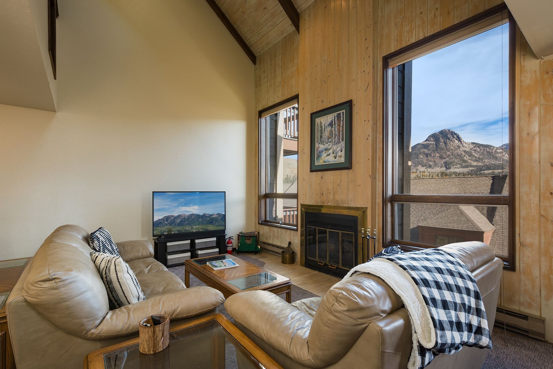 Smart-TV, Kamin, Bücher