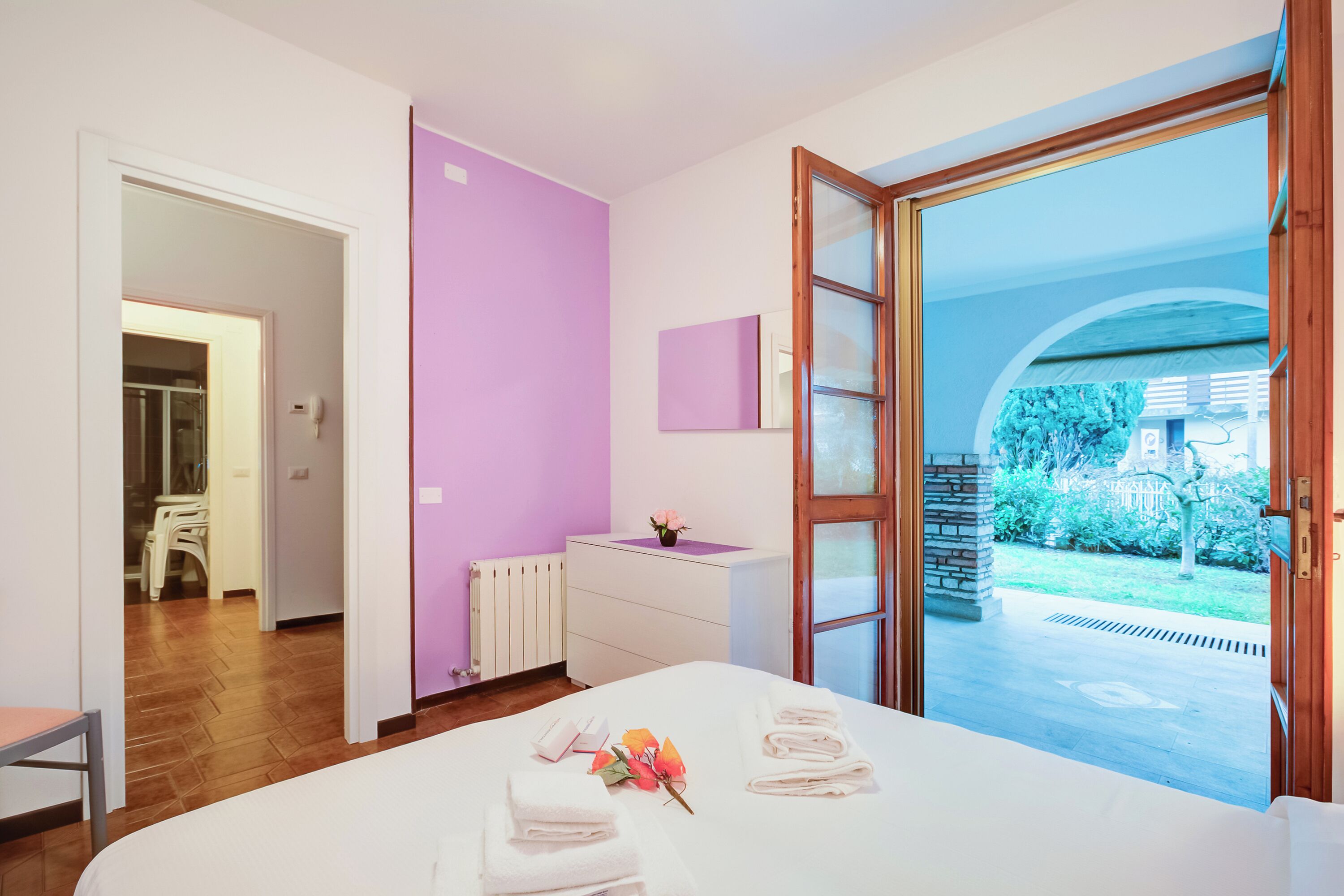 Family Apartment, Multiple Bedrooms (Villa Fiorita - Apt 1 - Violetta) | 1 bedroom, iron/ironing board, free WiFi, bed sheets
