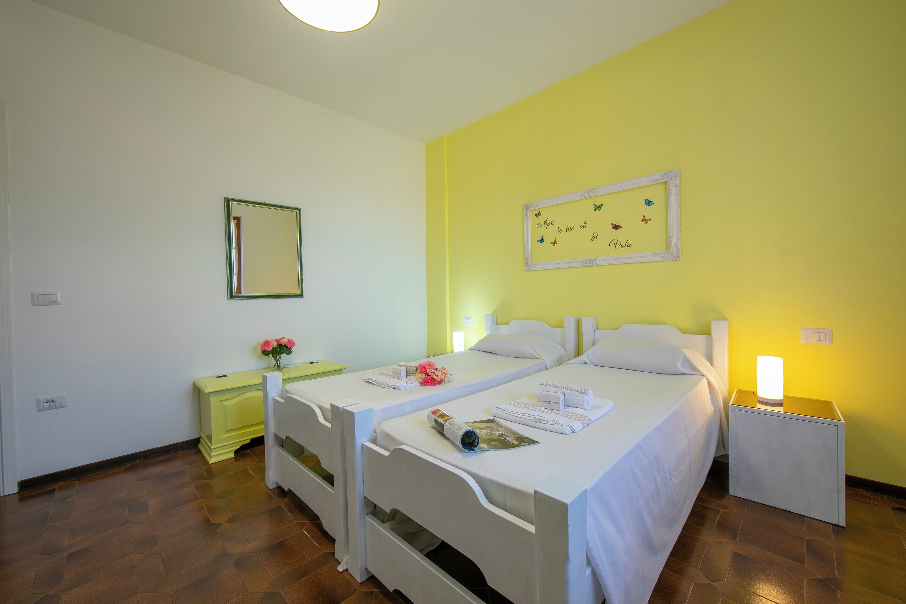 Family Apartment, Multiple Bedrooms (Villa Fiorita - Apt 4 - Mimosa) | 1 bedroom, iron/ironing board, free WiFi, bed sheets