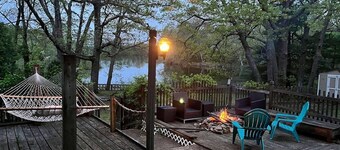 NEW Listing: LAKEFRONT Home w/ Dock, Theater Room, Firepit. Near Mystic, Casinos