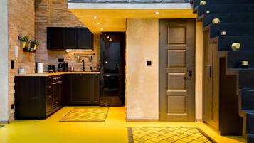 Basic Apartment, 1 Double Bed with Sofa bed | Private kitchen | Fridge, microwave, oven, stovetop