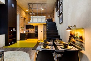 Basic-Apartment, 1 Doppelbett und Schlafsofa | Speisen