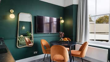 Grand Apartment | 1 bedroom, desk, laptop workspace, iron/ironing board