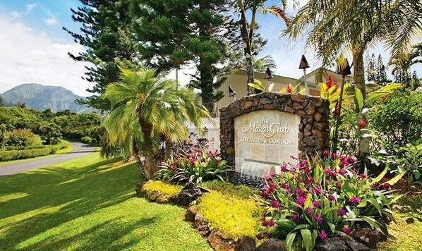 Surrounded by lush greenery and mountains, the Makai Club offers a serene garden setting.