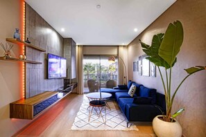 TV connectée, cheminée