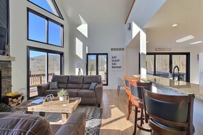 TV connectée, cheminée, baby-foot