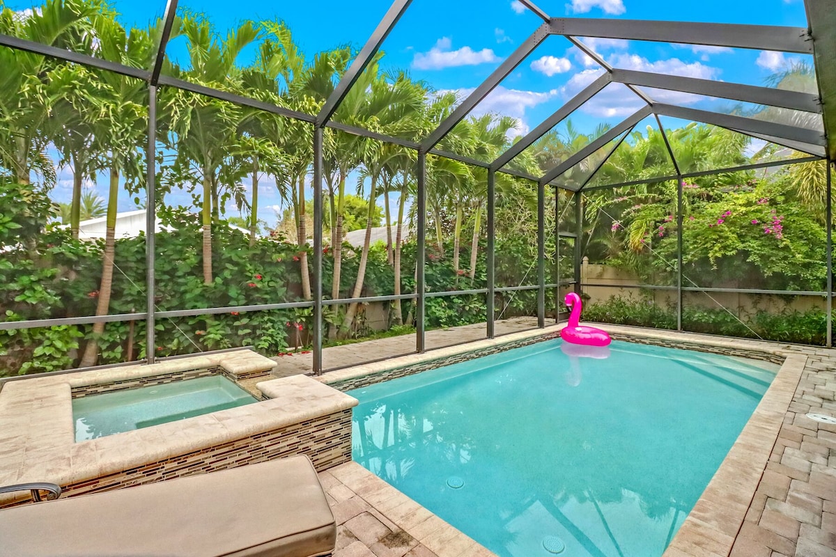 Photo 22 of Beach! 2 Masters w Kings, Pets, Queen ensuite, hot tub, private heated Pool