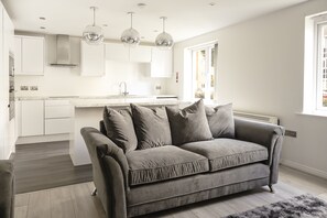 Exklusiv lägenhet - tillgänglighetsanpassat - eget badrum (Discovery Suite) | Lounge