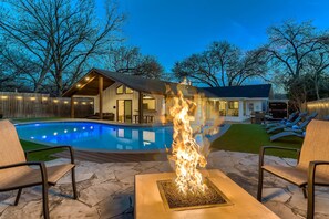 A heated pool
