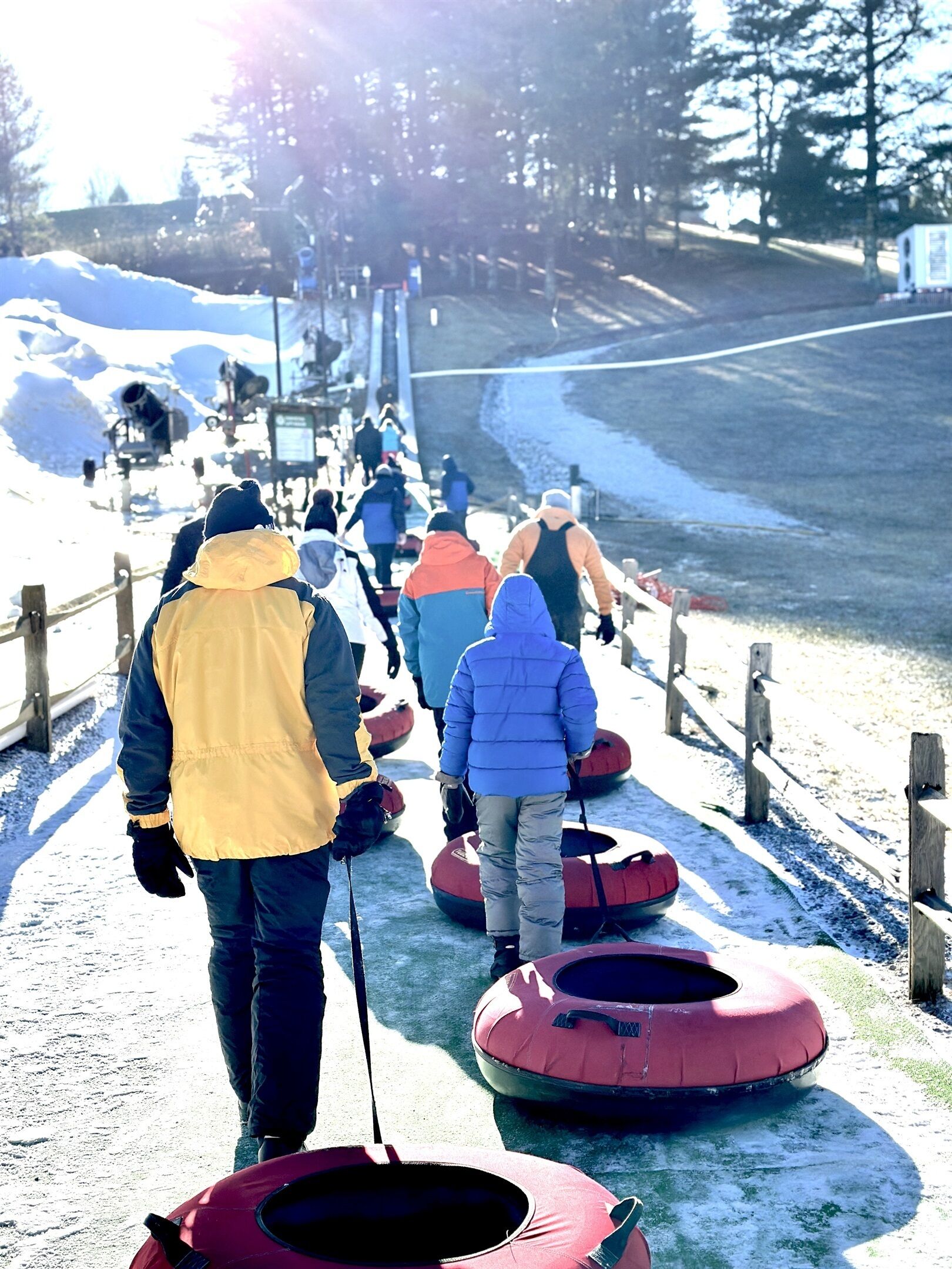 Fun times year round at nearby Highlands Outpost for the slide! It’s open all year and in winter they make snow for snow tubing! The whole family will have a blast!  