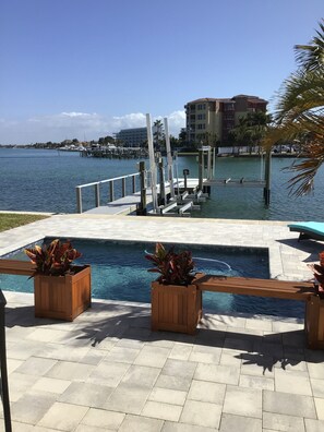 Property grounds - Million Dollar Views! Waterfront 2 bedroom/2 bath duplex with pool and dock.  (Treasure Island)