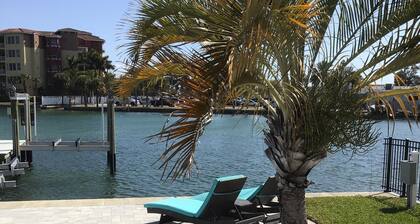 Million Dollar Views! Waterfront 2 bedroom/2 bath duplex with pool and dock.