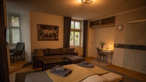 1 غرفة نوم وواي فاي مجانًا وملاءات أسرّة