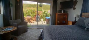 1 bedroom, iron/ironing board, bed sheets - Lake Ferry Bach @lake Onoke South Wairarapa and Spa (Wairarapa)