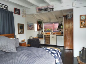 1 bedroom, iron/ironing board, bed sheets