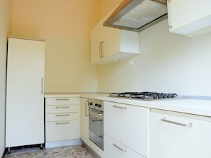 Fridge, oven, stovetop