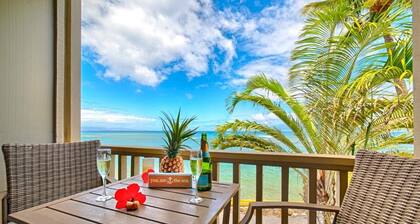 Direct Oceanfront Maui Studio,Romantic,Breathtaking View from Huge Private Lanai