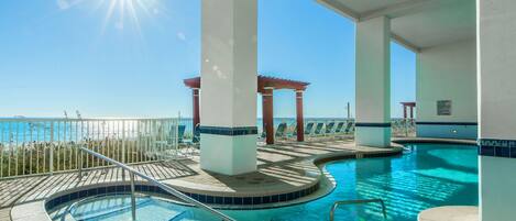 Indoor pool, a heated pool