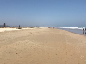 Aan het strand