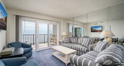 Two bedroom and den direct oceanfront with indoor and outdoor pool!