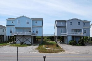 Exterior - Cozy 3BR oceanfront home in Holden Beach, perfect for family getaways. (Holden Beach)