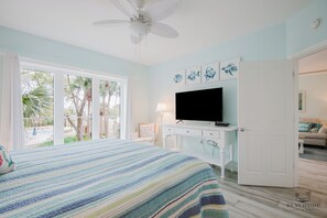 2 bedrooms, blackout curtains, iron/ironing board, free WiFi