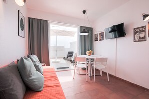 Apartment, 2 Bedrooms | Living area | 46-inch LCD TV with cable channels, TV