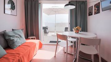 Apartment, 2 Bedrooms | Living area | 46-inch LCD TV with cable channels, TV