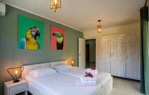 4 habitaciones, wifi gratis y ropa de cama 