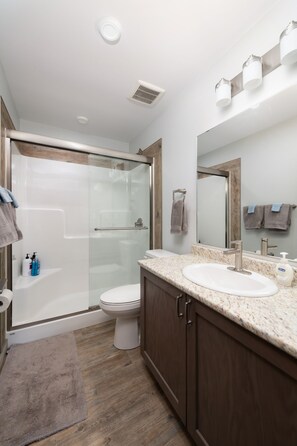 Bathtub, hair dryer