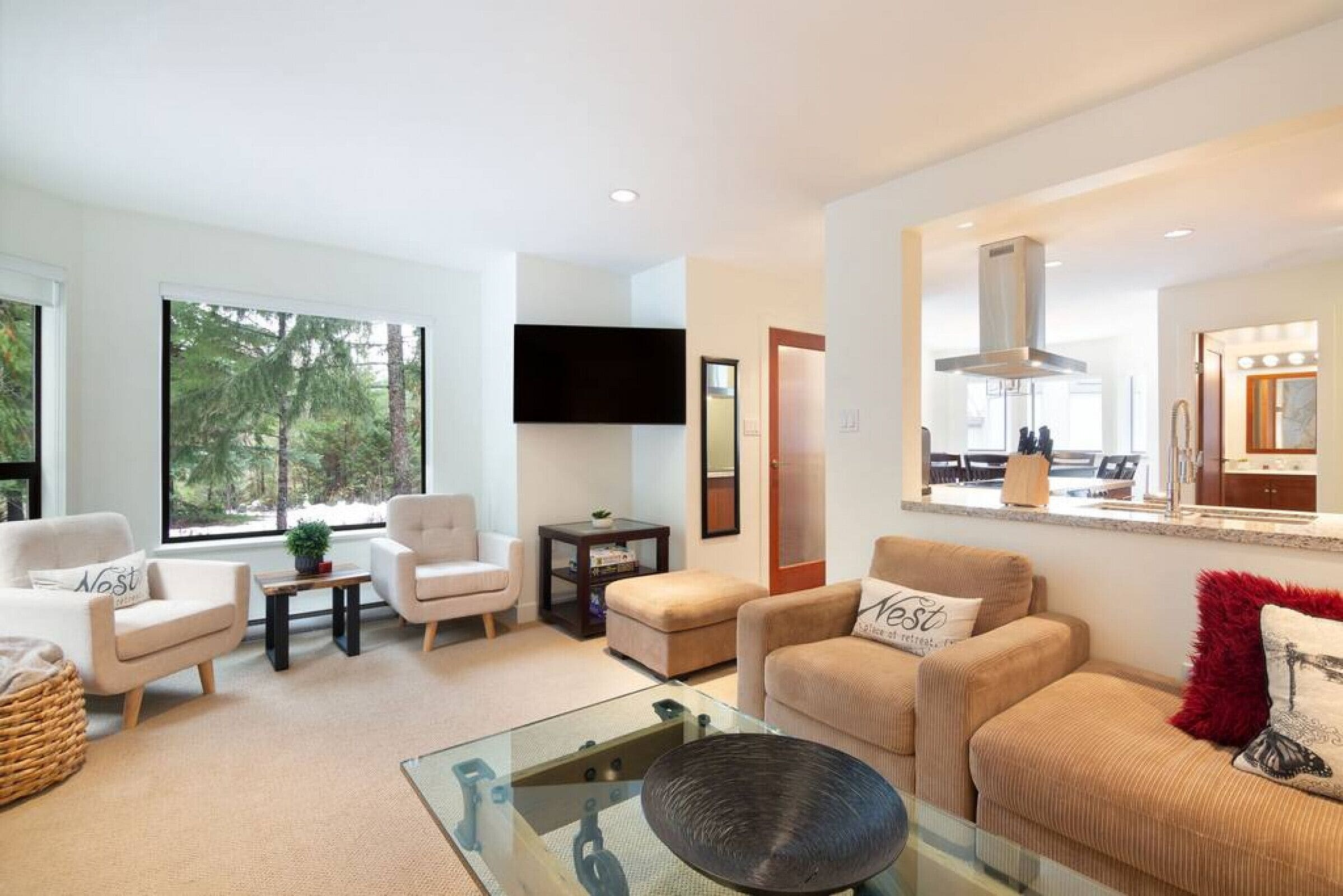 TV connectée, cheminée