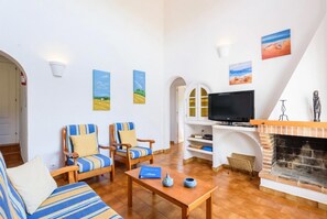 Fernseher, Kamin, DVD-Player