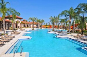 A heated pool - Brand New 7 Bed Villa With Pool & Spa Near Disney (Davenport)