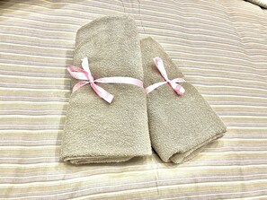 Dusche, Haartrockner, Bidet, Handtücher