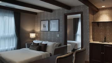 Minibar, escritorio, wifi gratis y ropa de cama