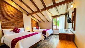 ห้องดีลักซ์ดับเบิล, เตียงใหญ่ 2 เตียง | เครื่องนอนป้องกันสารก่อภูมิแพ้, เตียง Select Comfort