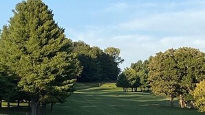 A golf course with well-maintained grass and trees. - 1 level Golf Course Property think Golf/Hunting/Fishing/ATV’s/Snowmobiling (Mondovi)