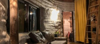 Bioconstruction House and the most beautiful Sunset in Chapada